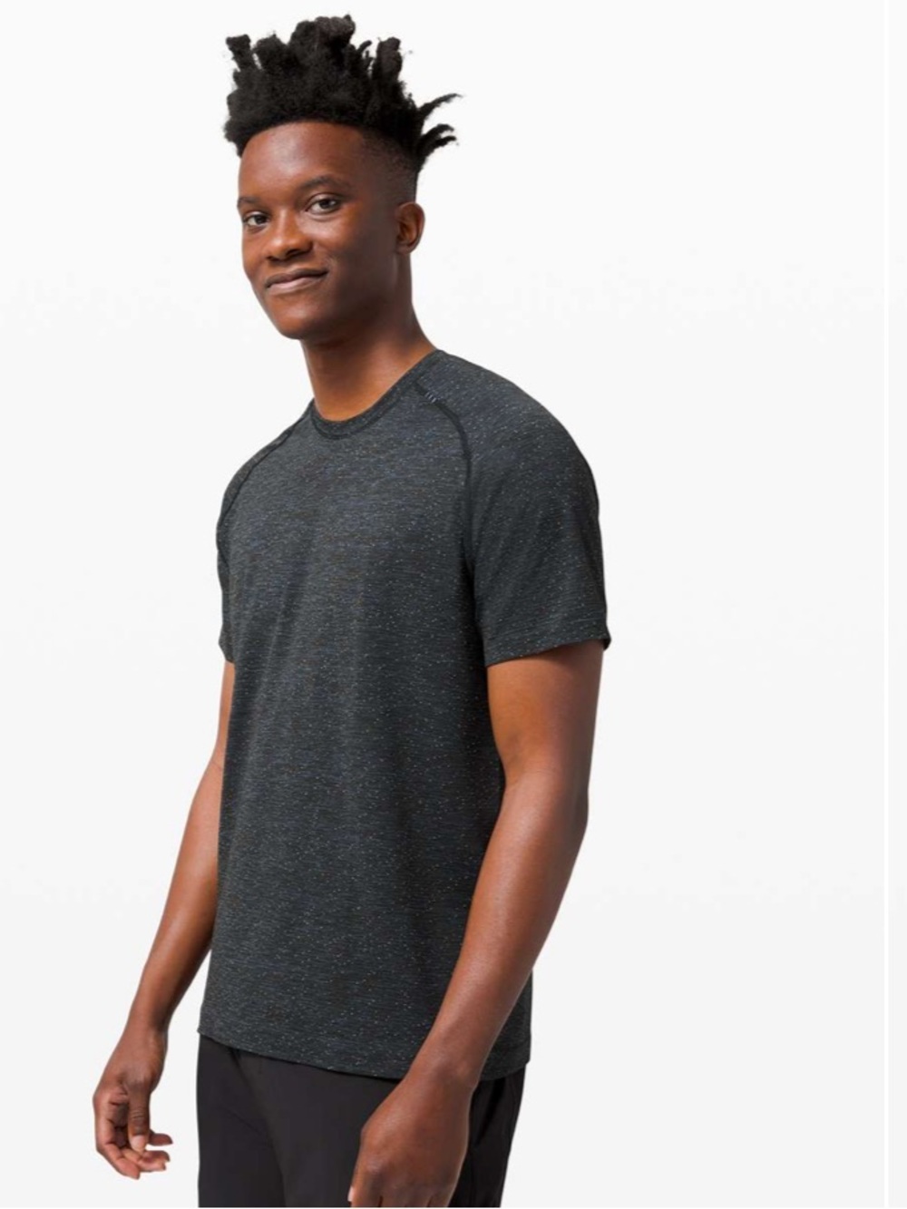 Lululemon Short Sleeve Tee Shirt Black Gray size XL